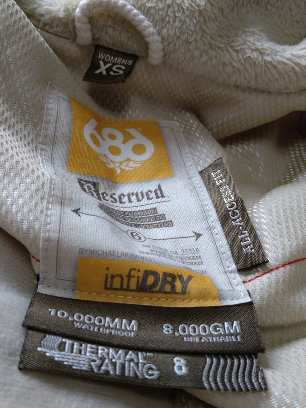 686 Reserved Tonic Plaid Ski Snowboard Hooded Jacket Waterproof Women's XS - Picture 12 of 15